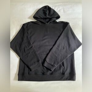 Skims Cotton Fleece Oversized Hoodie - Size XS, Black